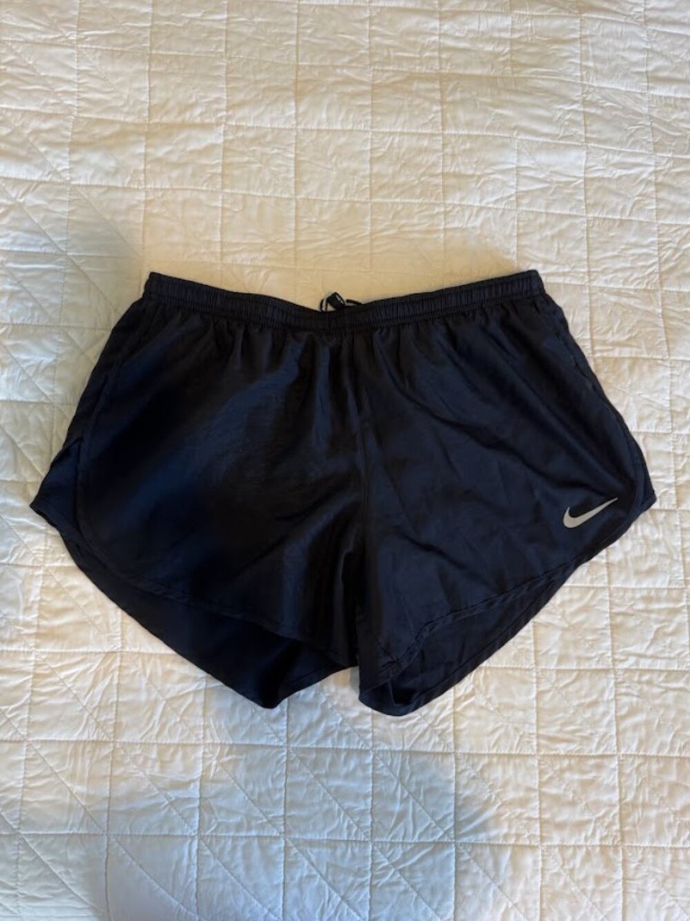 Nike Dri-Fit Tempo Embossed Running Shorts in Black